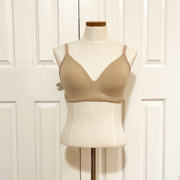Third Love Wireless Comfortable Nude light beige light tan nude Bra. Size 1X - Picture 6 of 10